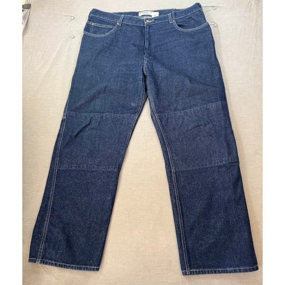 Levi Strauss Signature‎ Workwear Fit Dark Wash Denim Jeans Men Cargo 42X32